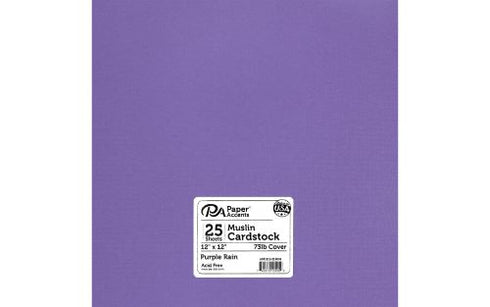 12X12 PURPLE RAIN 73# PAPER